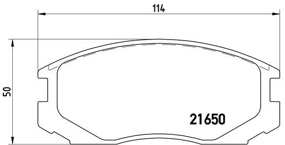 set placute frana,frana disc - BREMBO