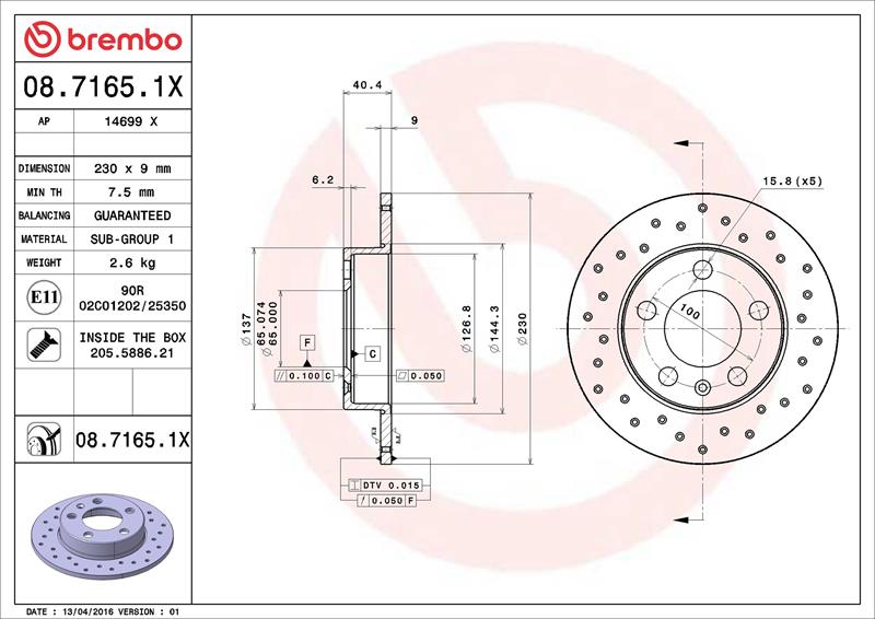 Disc frana - BREMBO