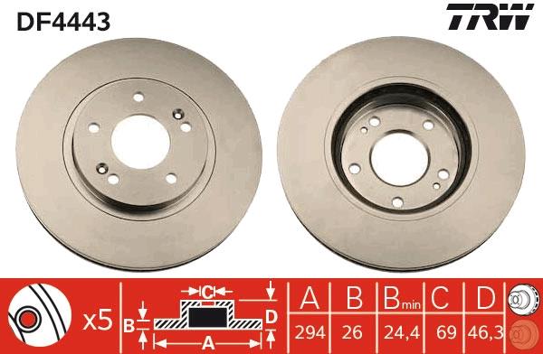 Disc frana - TRW
