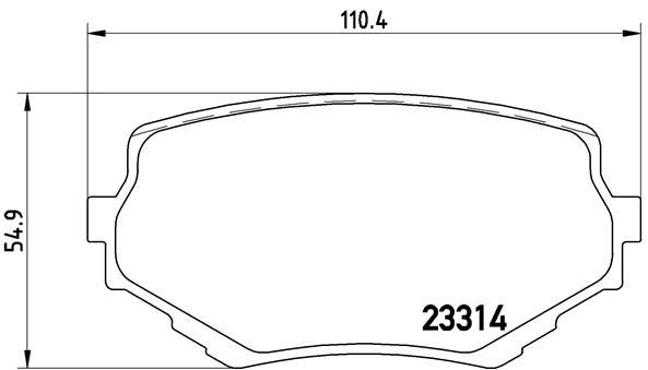 set placute frana,frana disc - BREMBO