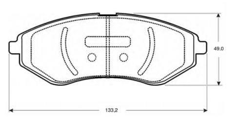 set placute frana,frana disc - STARLINE