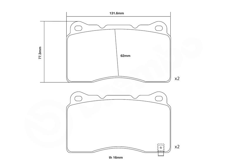 Set placute frana de performanta - BREMBO