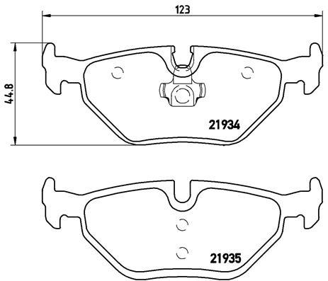 set placute frana,frana disc - BREMBO