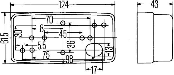 Lampa laterala - HELLA