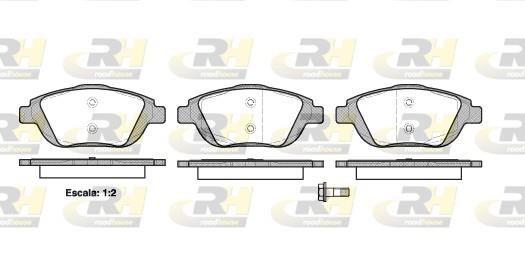 set placute frana,frana disc - ROADHOUSE
