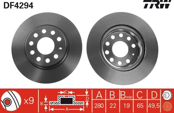 Disc frana - TRW