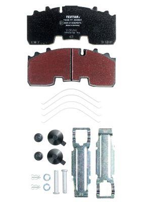 set placute frana,frana disc - TEXTAR