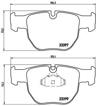 set placute frana,frana disc - BREMBO