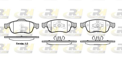 set placute frana,frana disc - ROADHOUSE