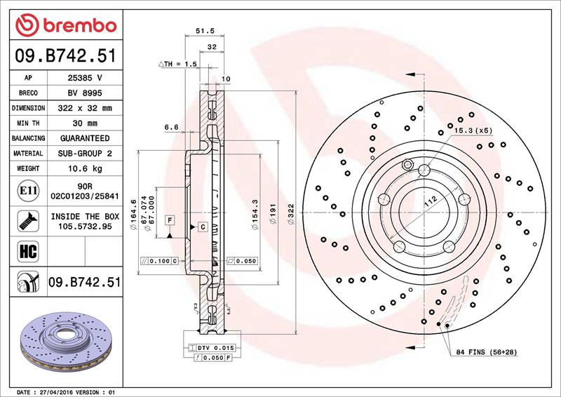 Disc frana - BREMBO