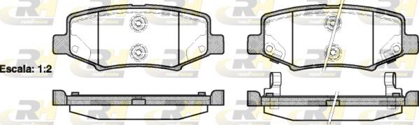 set placute frana,frana disc - ROADHOUSE