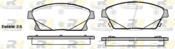 set placute frana,frana disc - ROADHOUSE