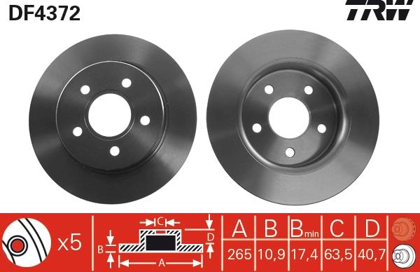 Disc frana - TRW