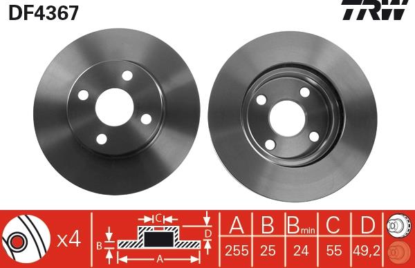 Disc frana - TRW