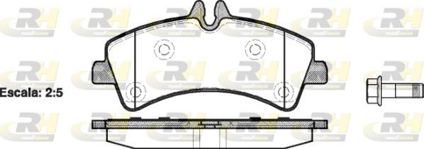 set placute frana,frana disc - ROADHOUSE