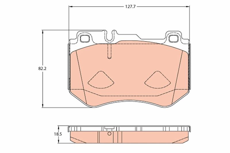 set placute frana,frana disc - TRW