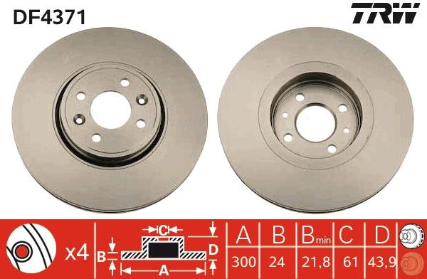 Disc frana - TRW