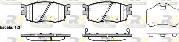 set placute frana,frana disc - ROADHOUSE