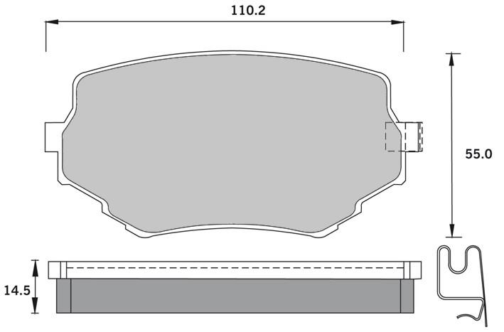 set placute frana,frana disc - STARLINE