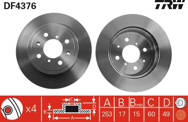 Disc frana - TRW