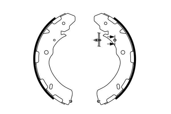 Set saboti frana - BOSCH