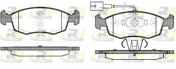 set placute frana,frana disc - ROADHOUSE
