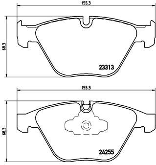 set placute frana,frana disc - BREMBO