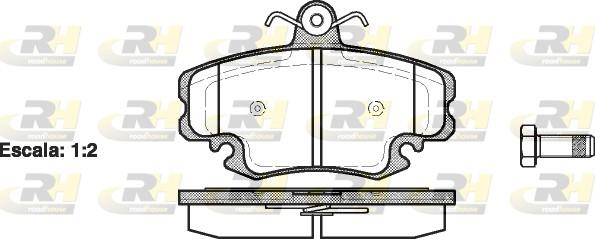 set placute frana,frana disc - ROADHOUSE