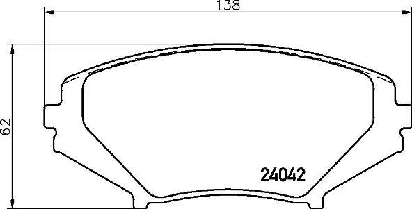 set placute frana,frana disc - BREMBO