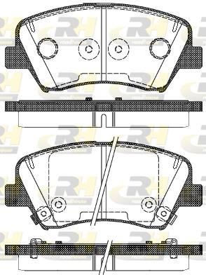 set placute frana,frana disc - ROADHOUSE