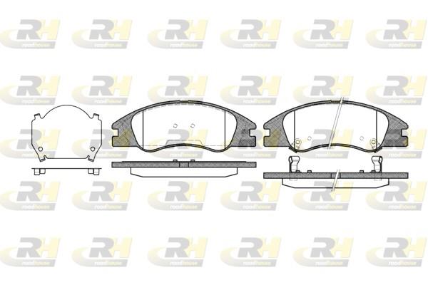 set placute frana,frana disc - ROADHOUSE