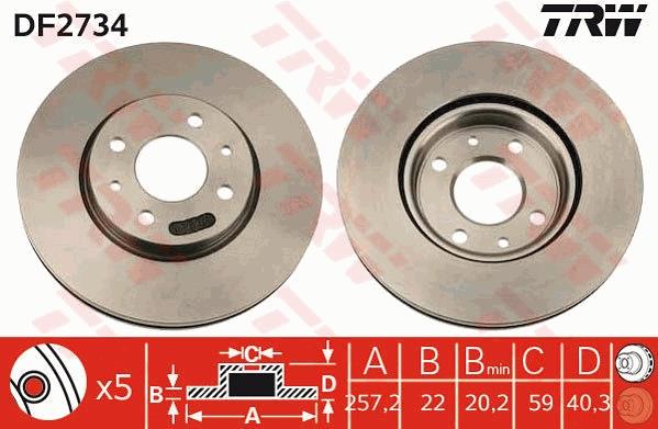 Disc frana - TRW