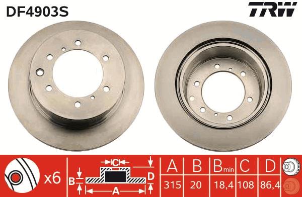 Disc frana - TRW