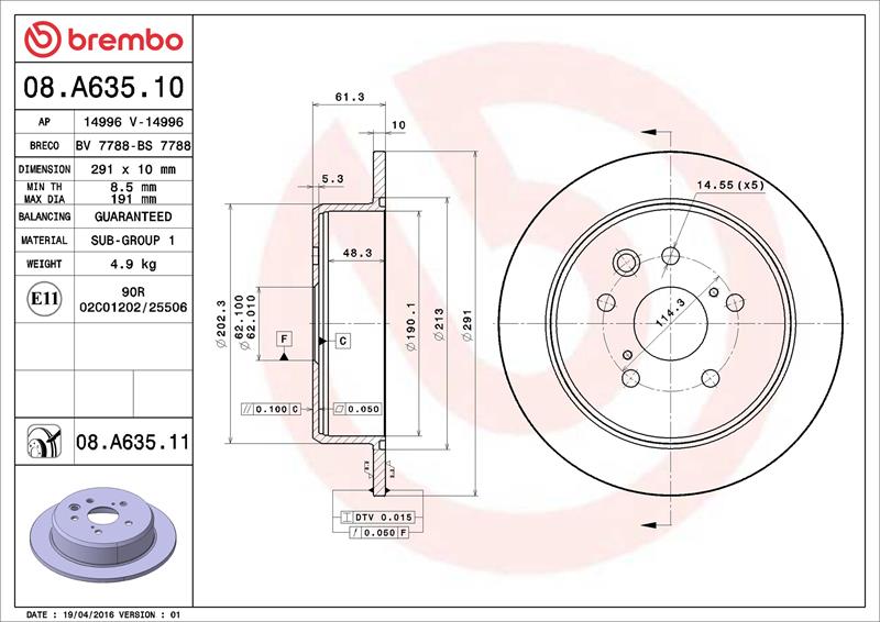 Disc frana - BREMBO