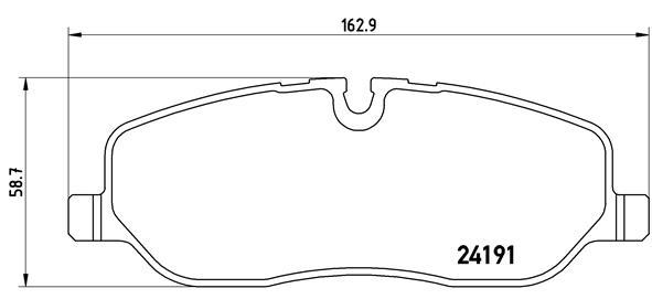 set placute frana,frana disc - BREMBO
