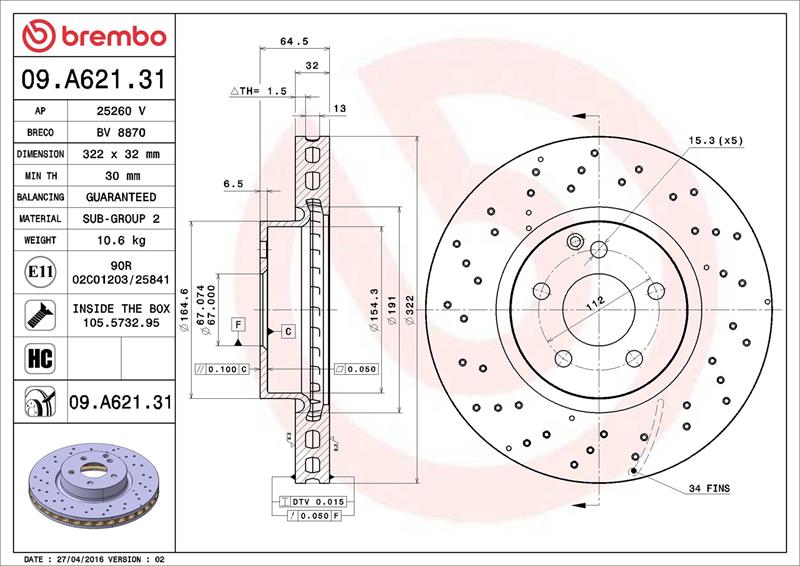 Disc frana - BREMBO