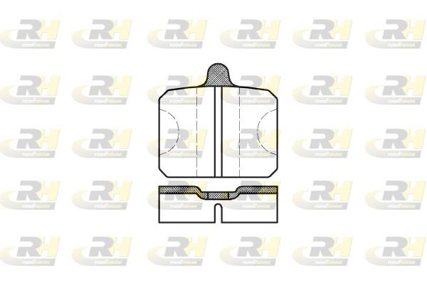 set placute frana,frana disc - ROADHOUSE