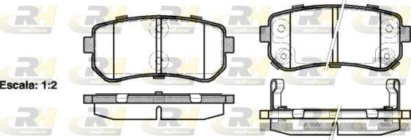 set placute frana,frana disc - ROADHOUSE