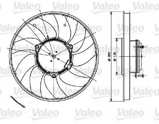 Ventilator, radiator - VALEO