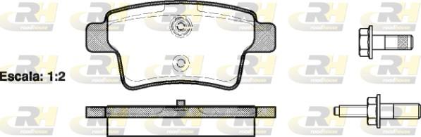 set placute frana,frana disc - ROADHOUSE