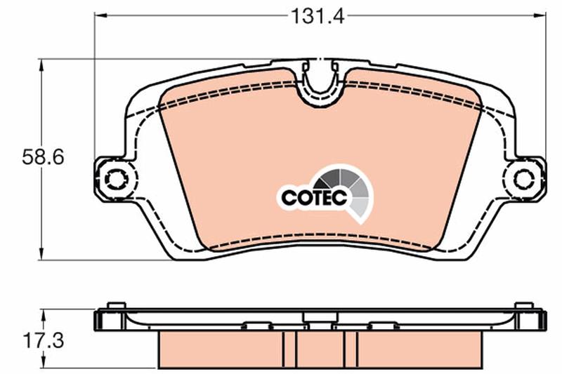 set placute frana,frana disc - TRW
