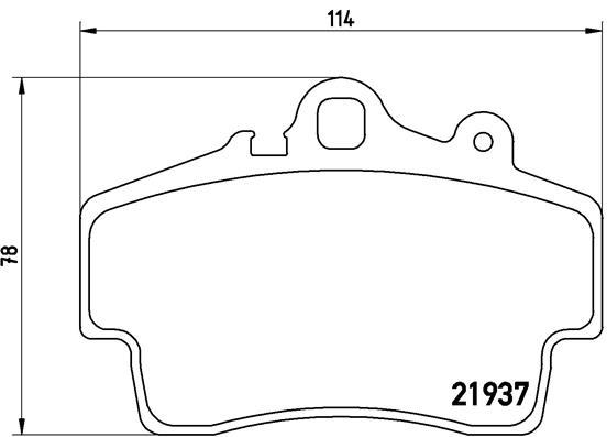 set placute frana,frana disc - BREMBO