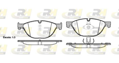 set placute frana,frana disc - ROADHOUSE