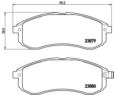 set placute frana,frana disc - BREMBO