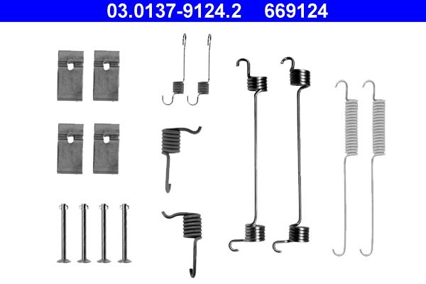 Set accesorii, sabot de frana - ATE