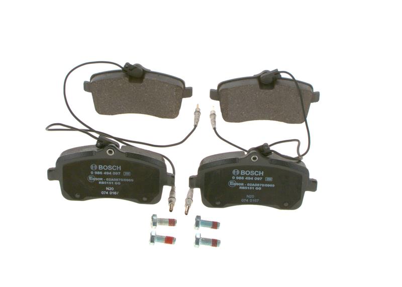 set placute frana,frana disc - BOSCH