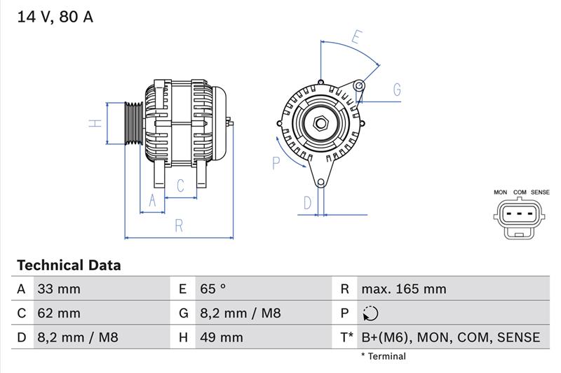 Generator / Alternator - BOSCH
