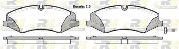 set placute frana,frana disc - ROADHOUSE