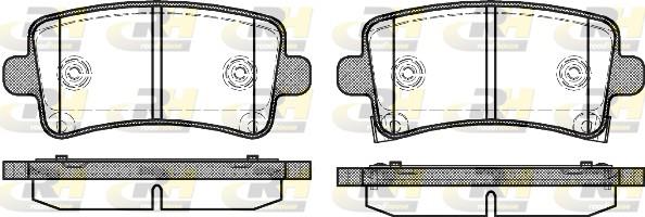 set placute frana,frana disc - ROADHOUSE
