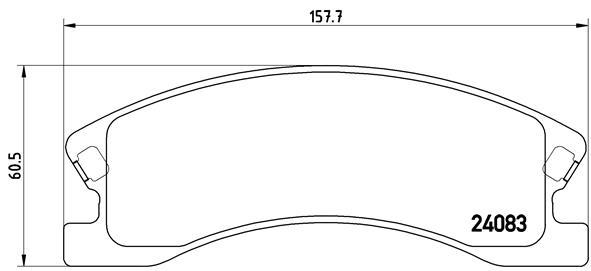 set placute frana,frana disc - BREMBO